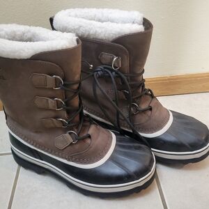 Sorel Brown and Black Winter Boots